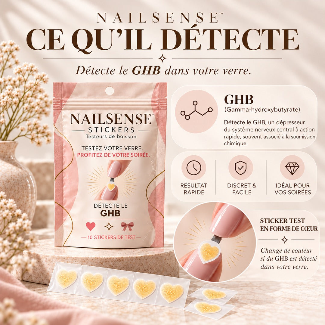 Stickers Détecteurs de GHB pour Boissons